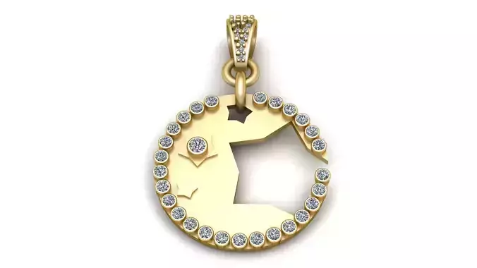  CUTE STAR BUFF PENDANT 3D PRINTABLE MODEL