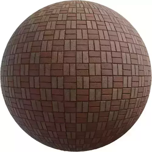Basketweave Brick Pavers PBR Texture