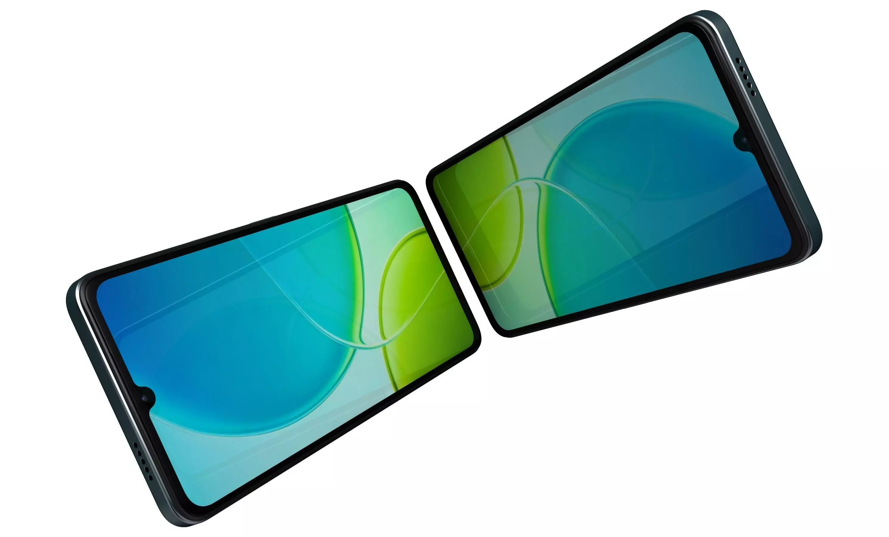 Vivo Y19s 5G Green 3D model_3