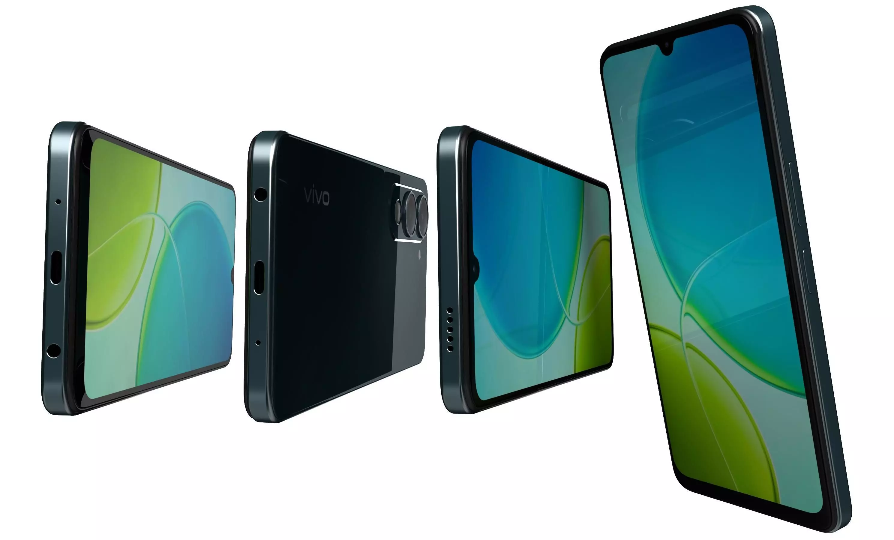 Vivo Y19s 5G Green 3D model_6