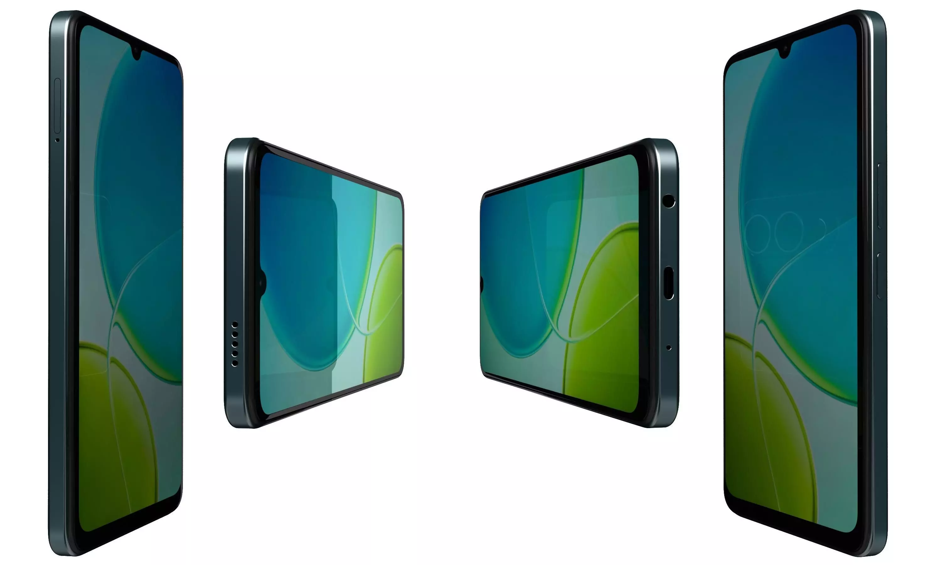 Vivo Y19s 5G Green 3D model_2