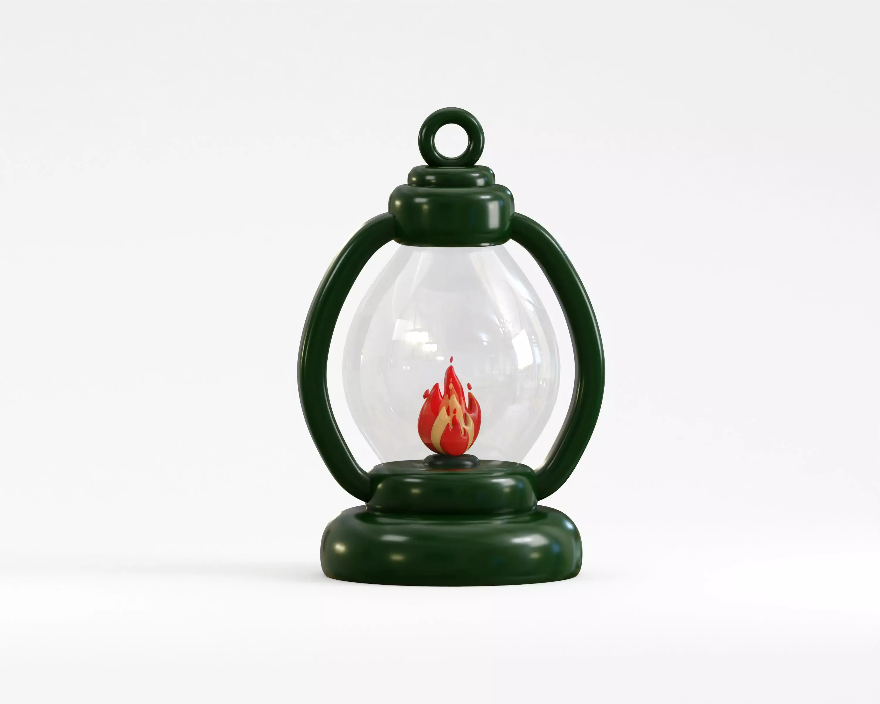 Camping Hurricane Lantern Low-poly 3D model