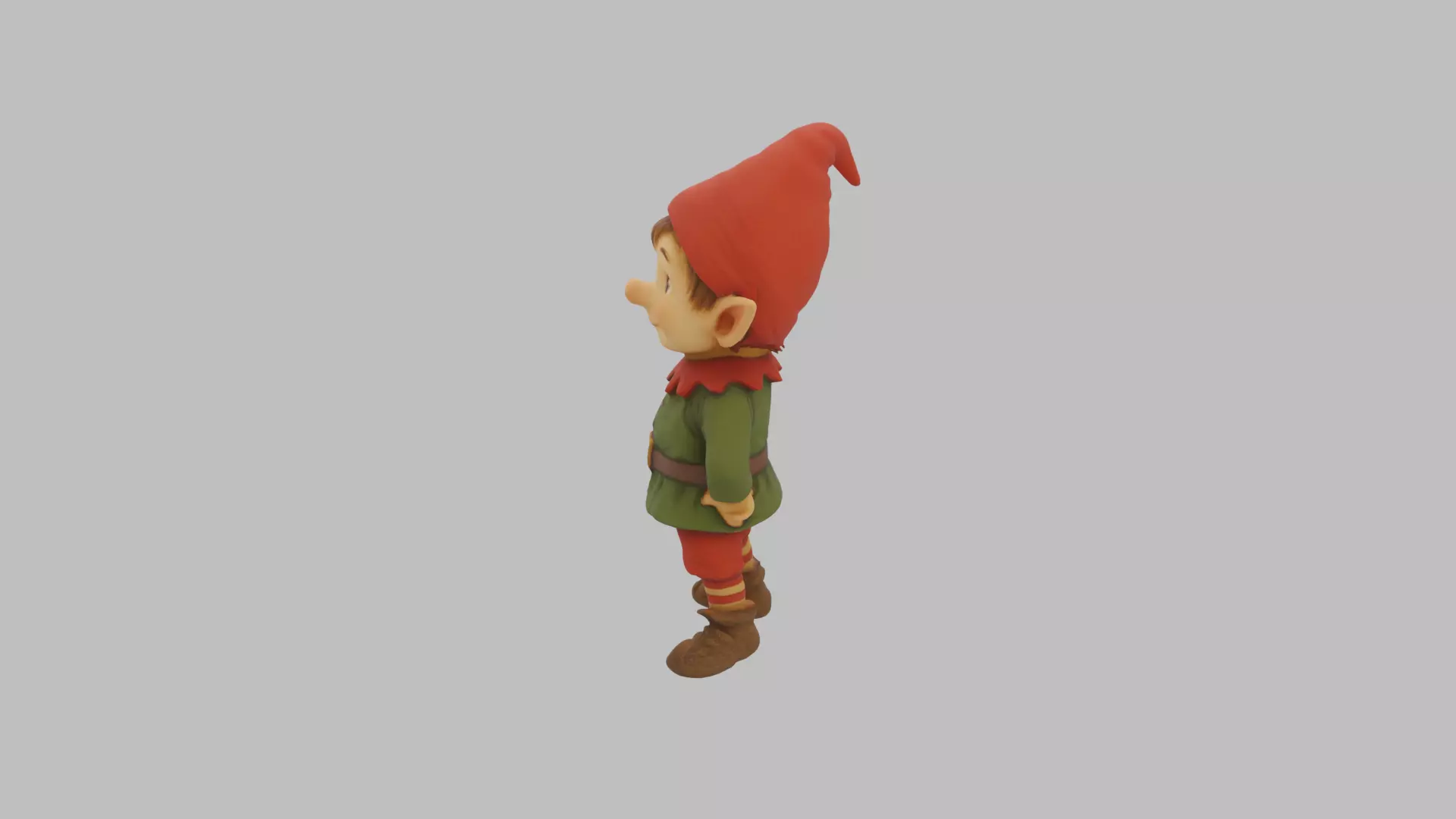 Christmas Elf Character - Cartoon Holiday 3D Model Low-poly 3D model_18