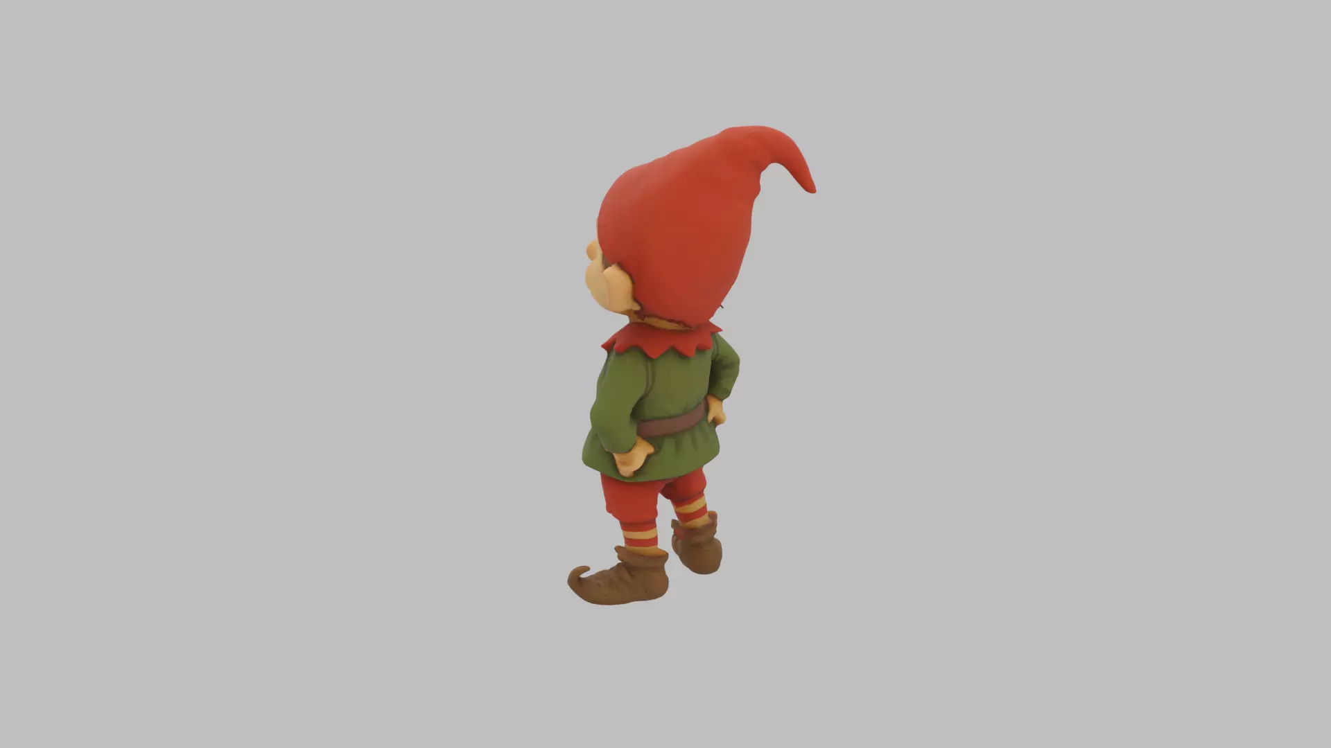 Christmas Elf Character - Cartoon Holiday 3D Model Low-poly 3D model_20