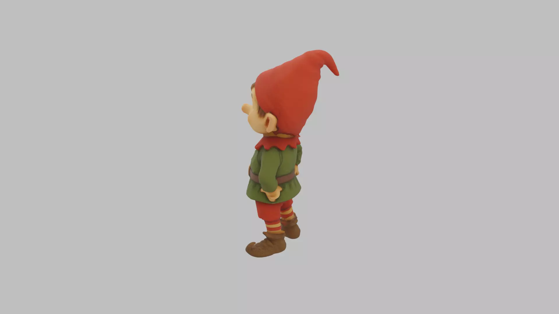 Christmas Elf Character - Cartoon Holiday 3D Model Low-poly 3D model_19