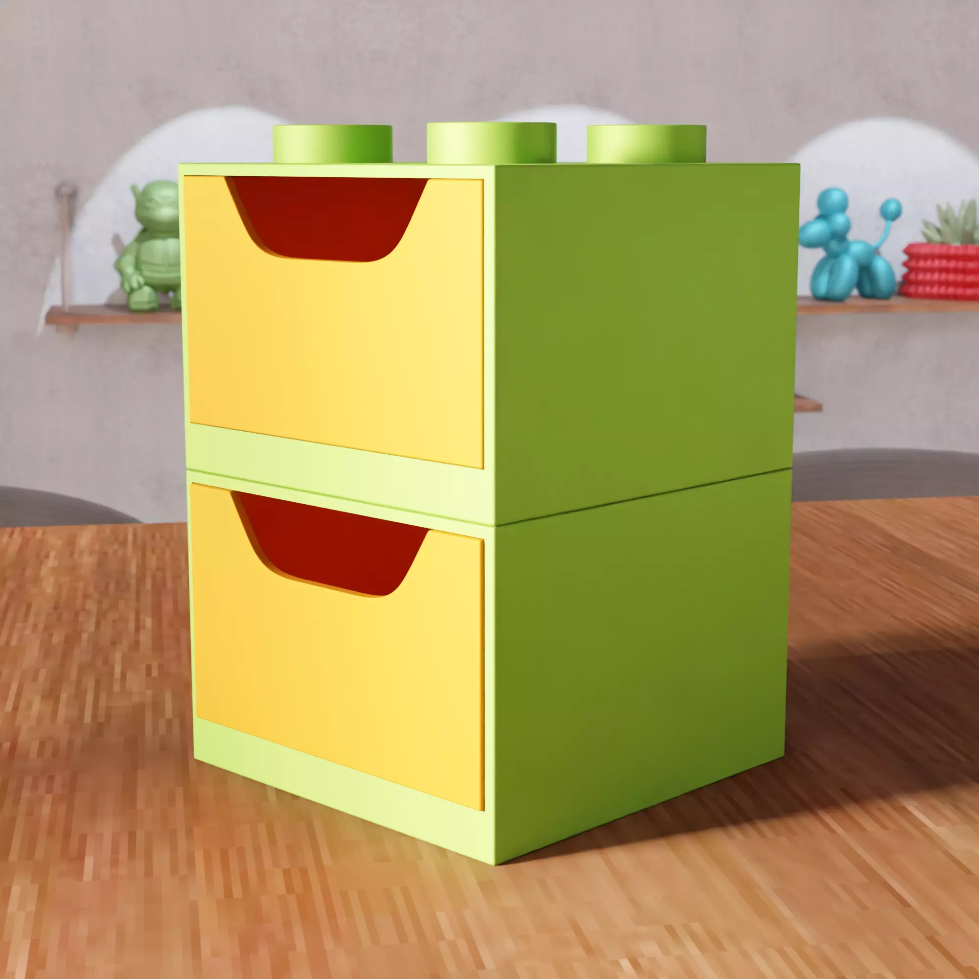 Block Drawer Organizer - 484 3D print model_6