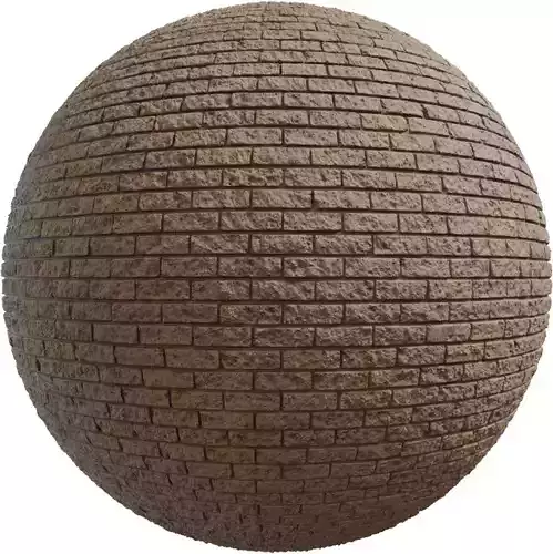 Textured Sandstone Slim Bricks PBR Texture 