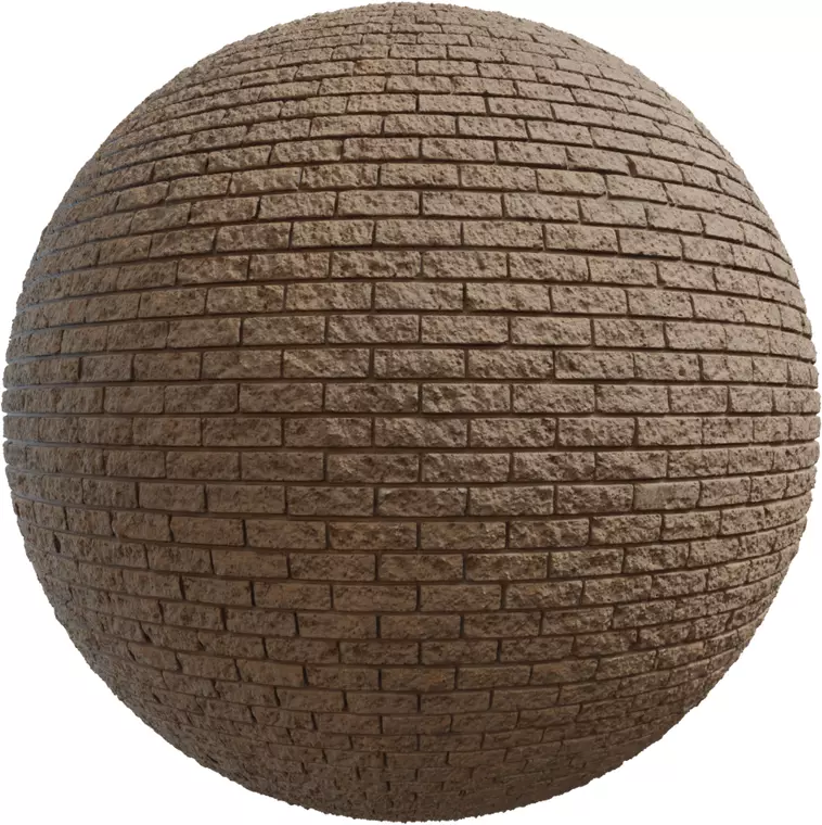 Textured Sandstone Slim Bricks PBR Texture  Texture_0