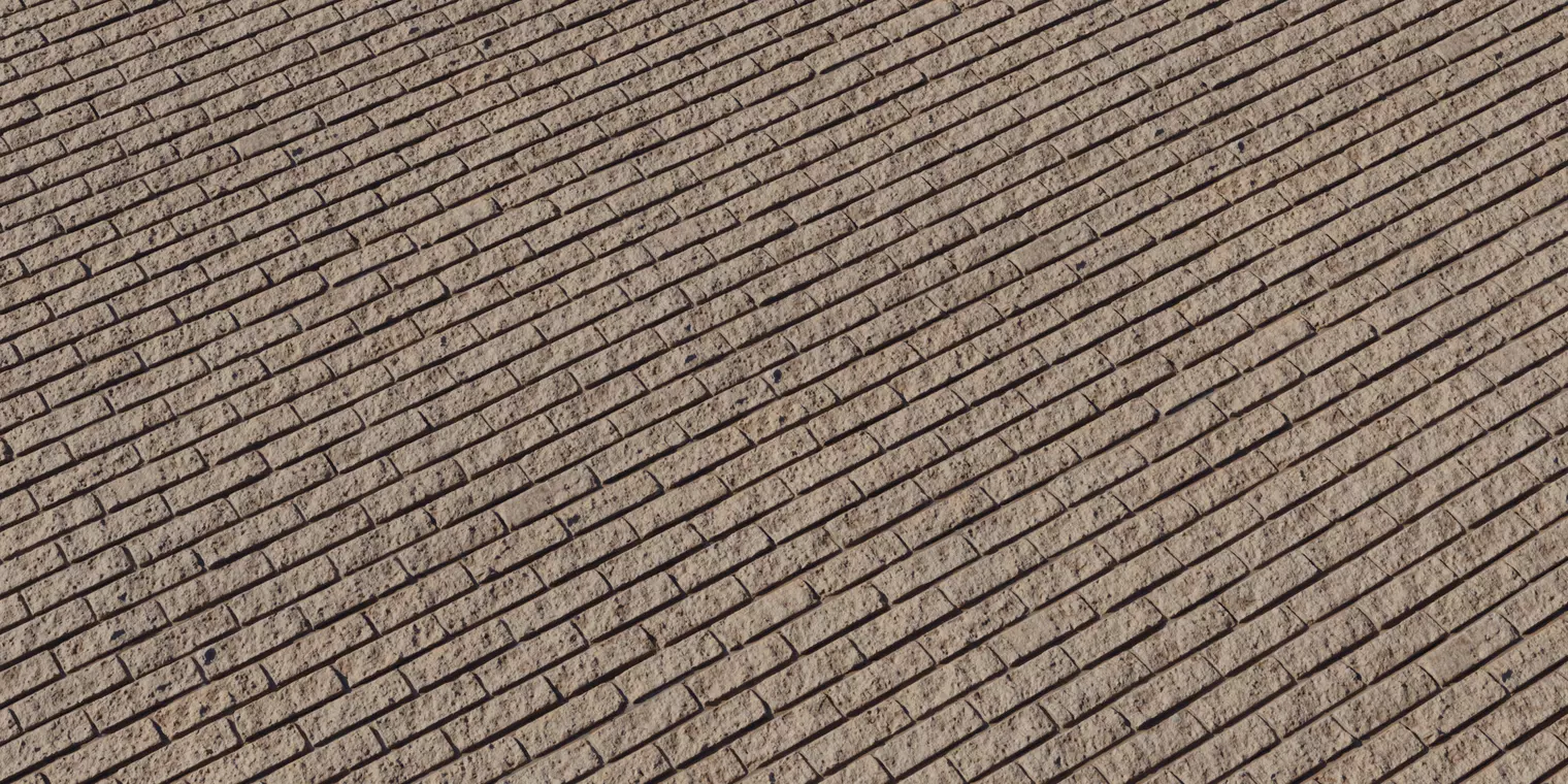 Textured Sandstone Slim Bricks PBR Texture  Texture_1