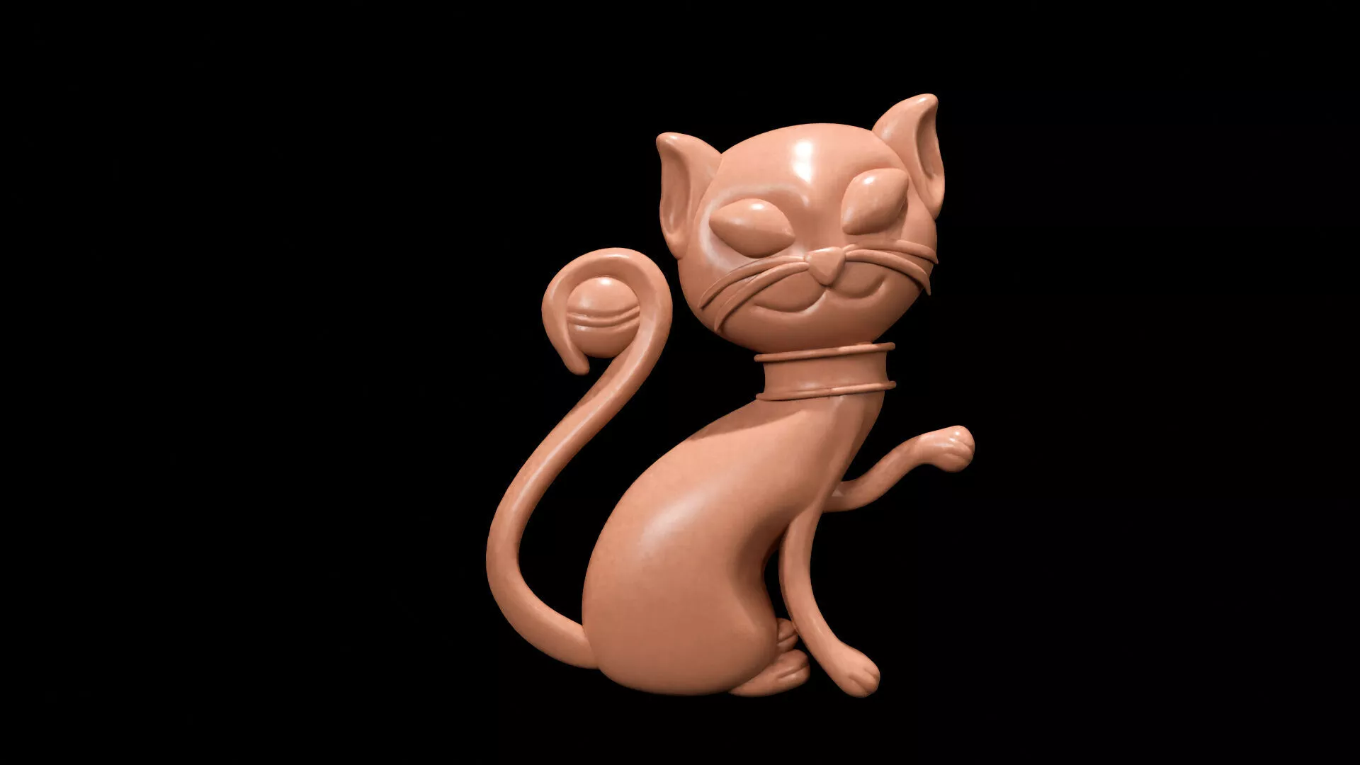 Cat Pendant 3D Model 3D print model