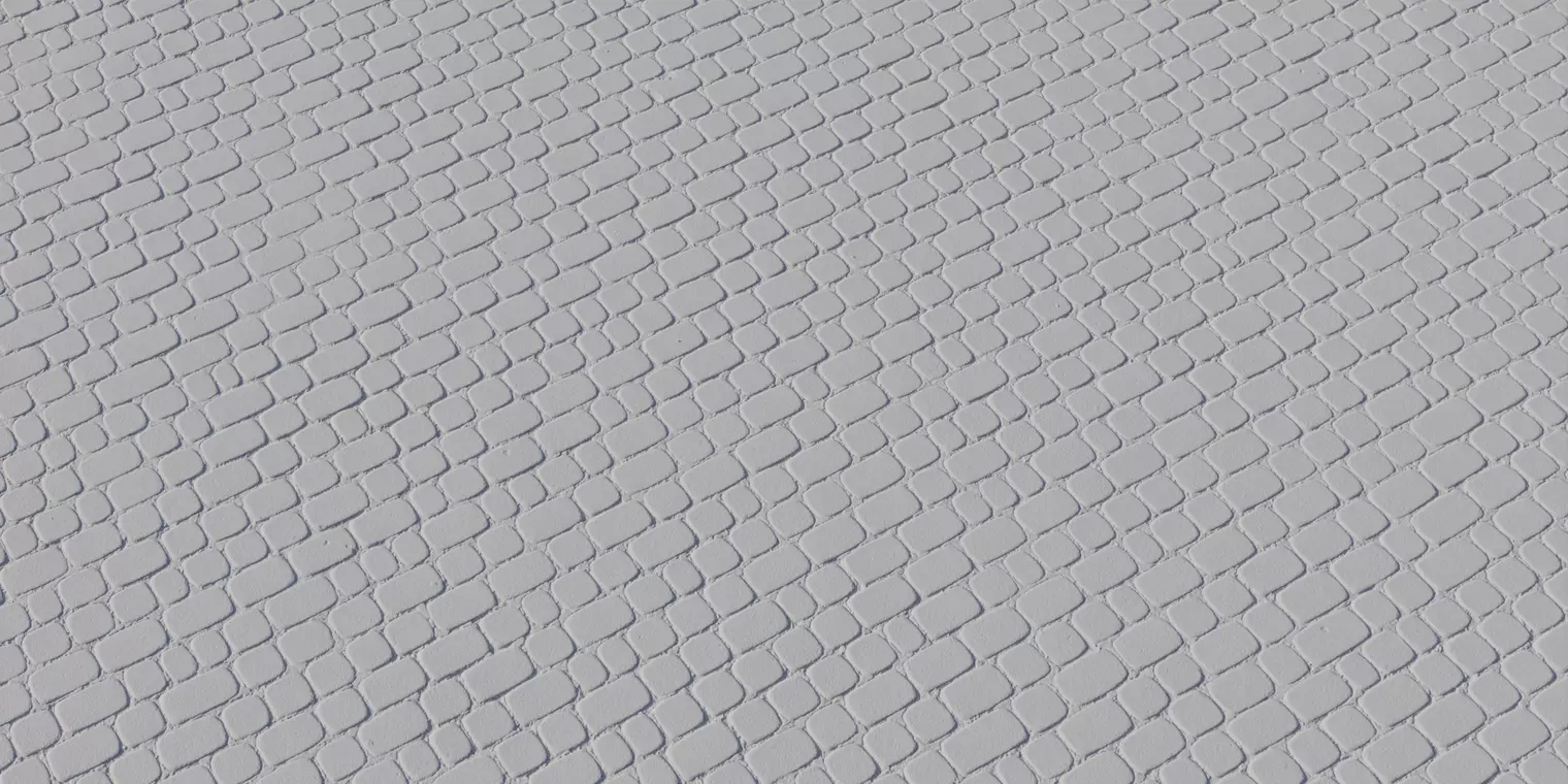 Rounded Concrete Cobblestone Pavers PBR Texture  Texture_2