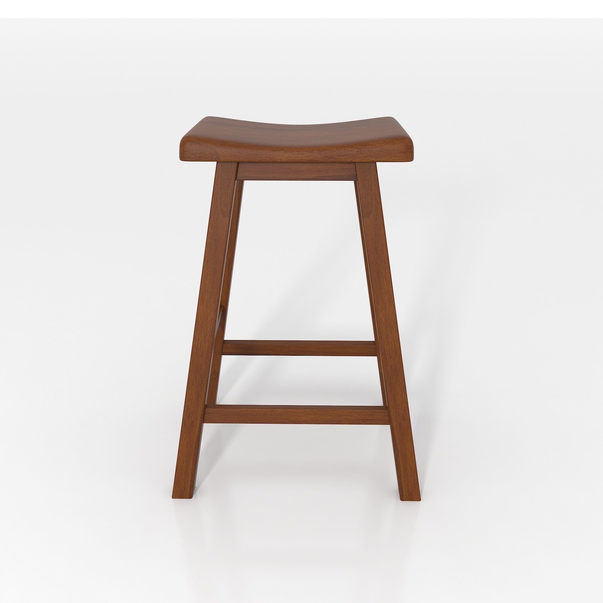 Tywin Walnut Bar Stool 3D model_2