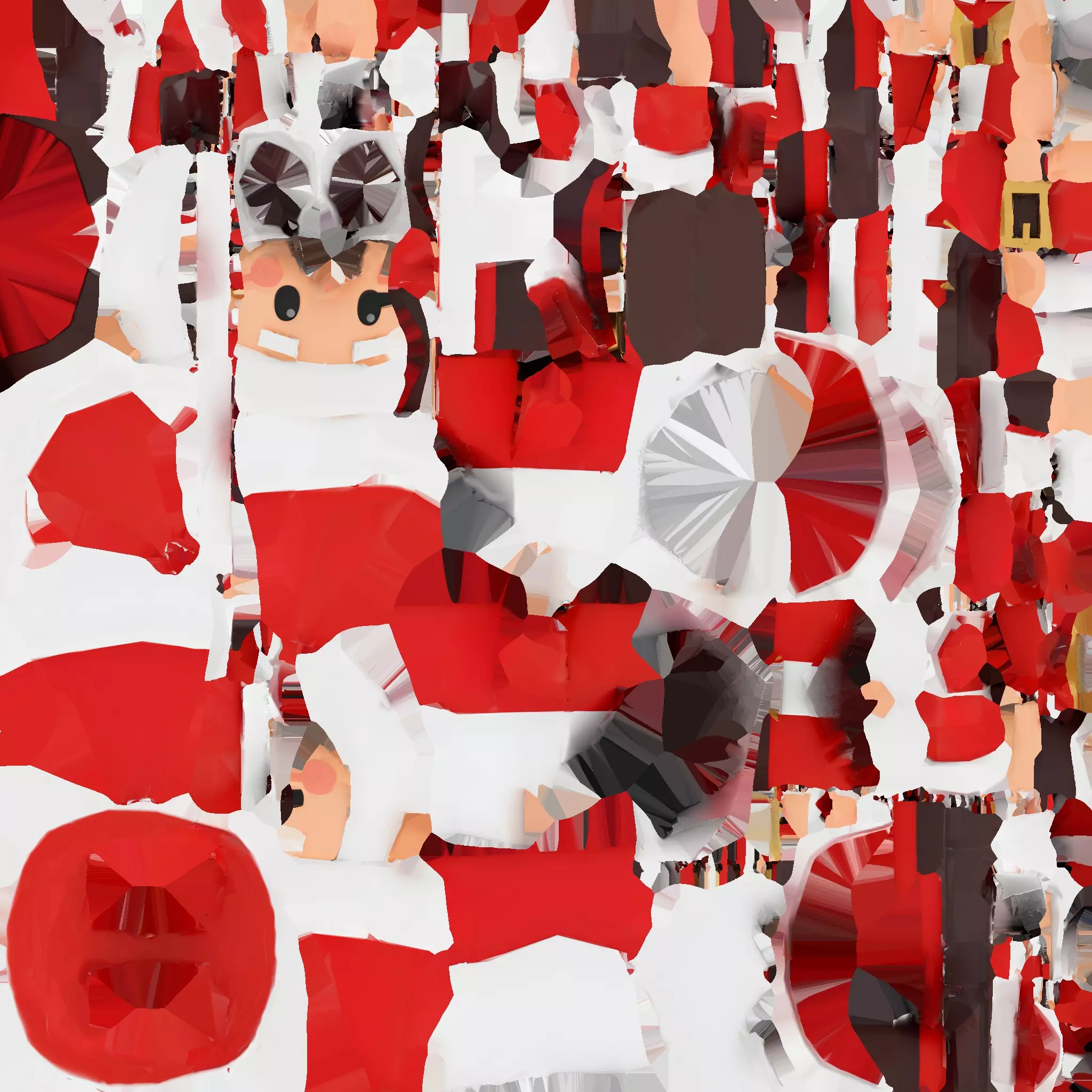 Jolly Santa Low-poly 3D model_18