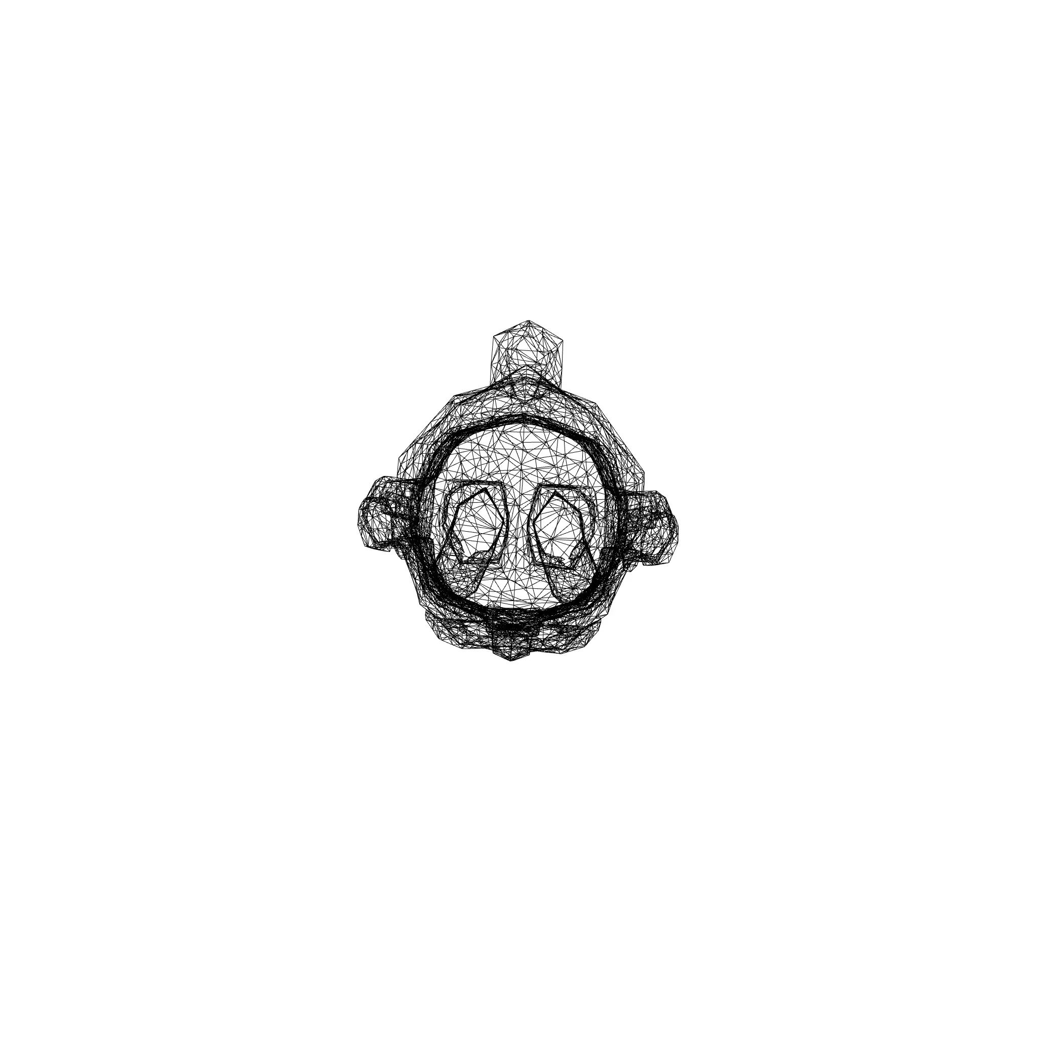 Jolly Santa Low-poly 3D model_16