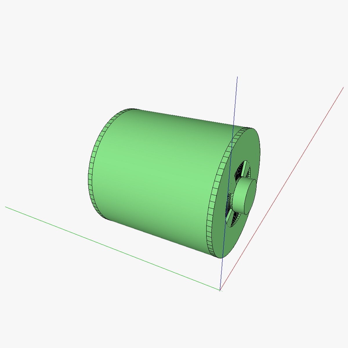 Squirrelcage rotor induction motor 3D print model_1
