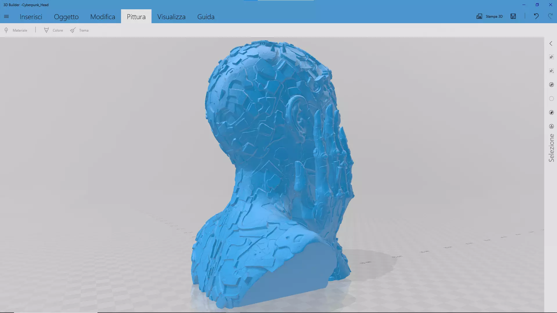 Cyberpunk Head STL 3D print model_5