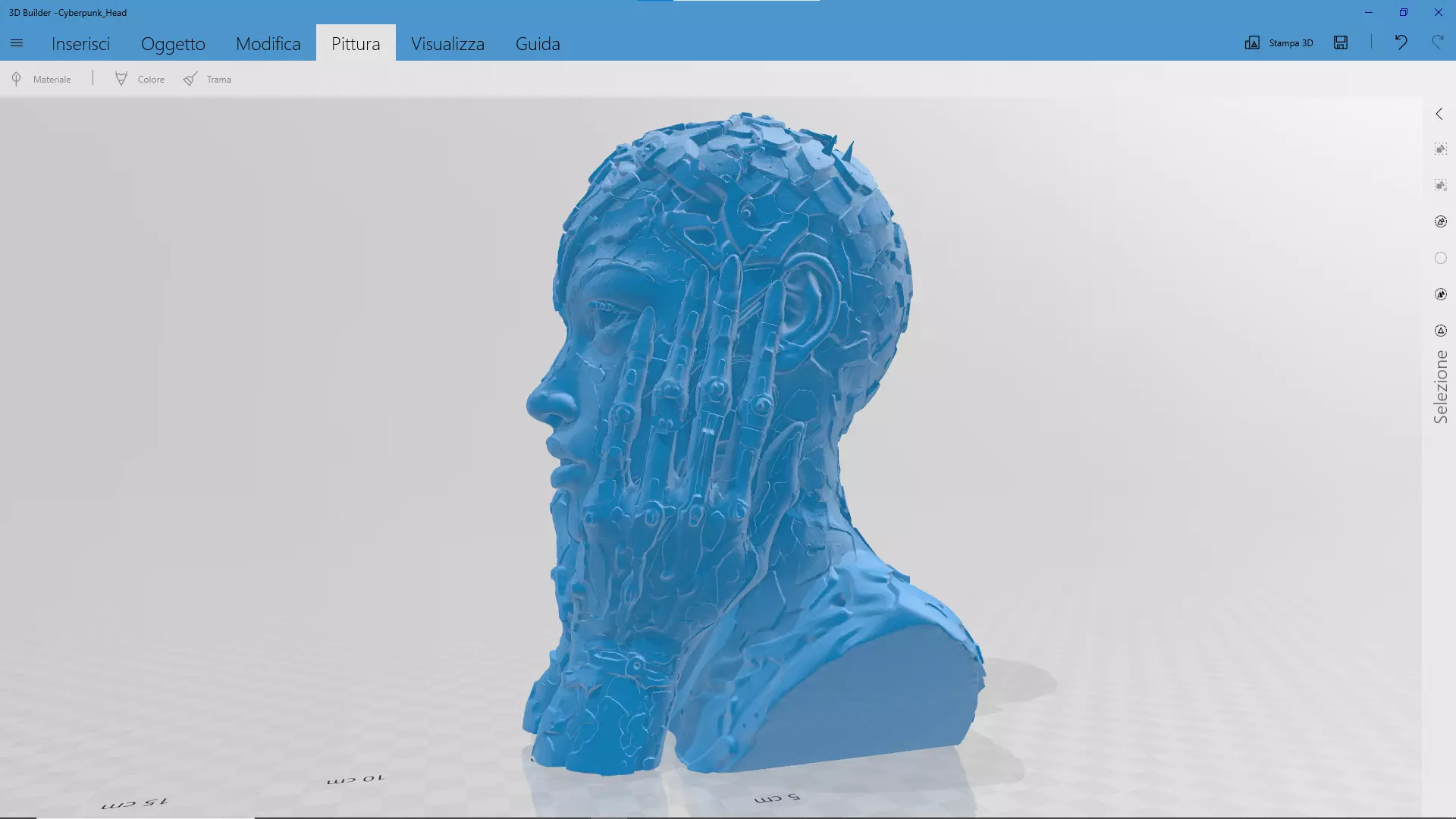 Cyberpunk Head STL 3D print model_2