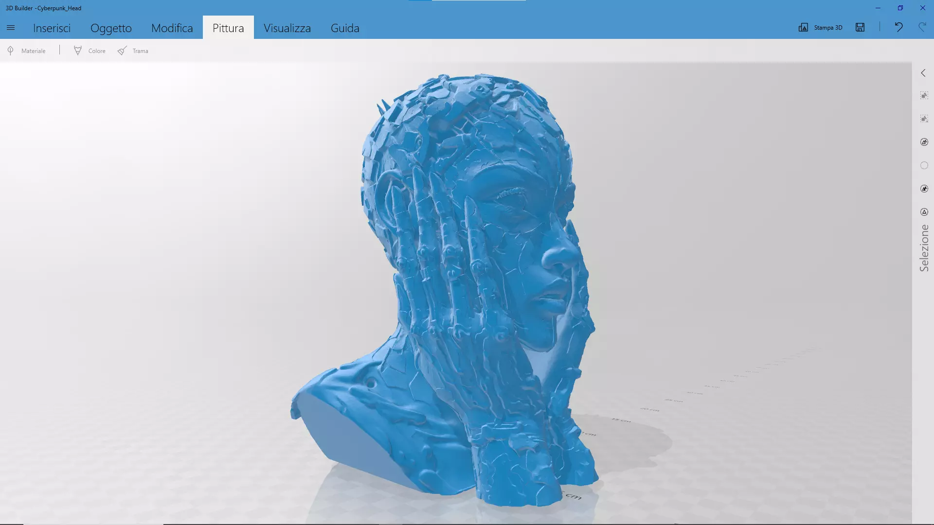 Cyberpunk Head STL 3D print model_6