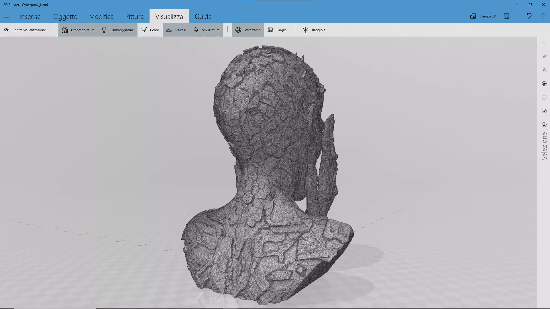 Cyberpunk Head STL 3D print model_10