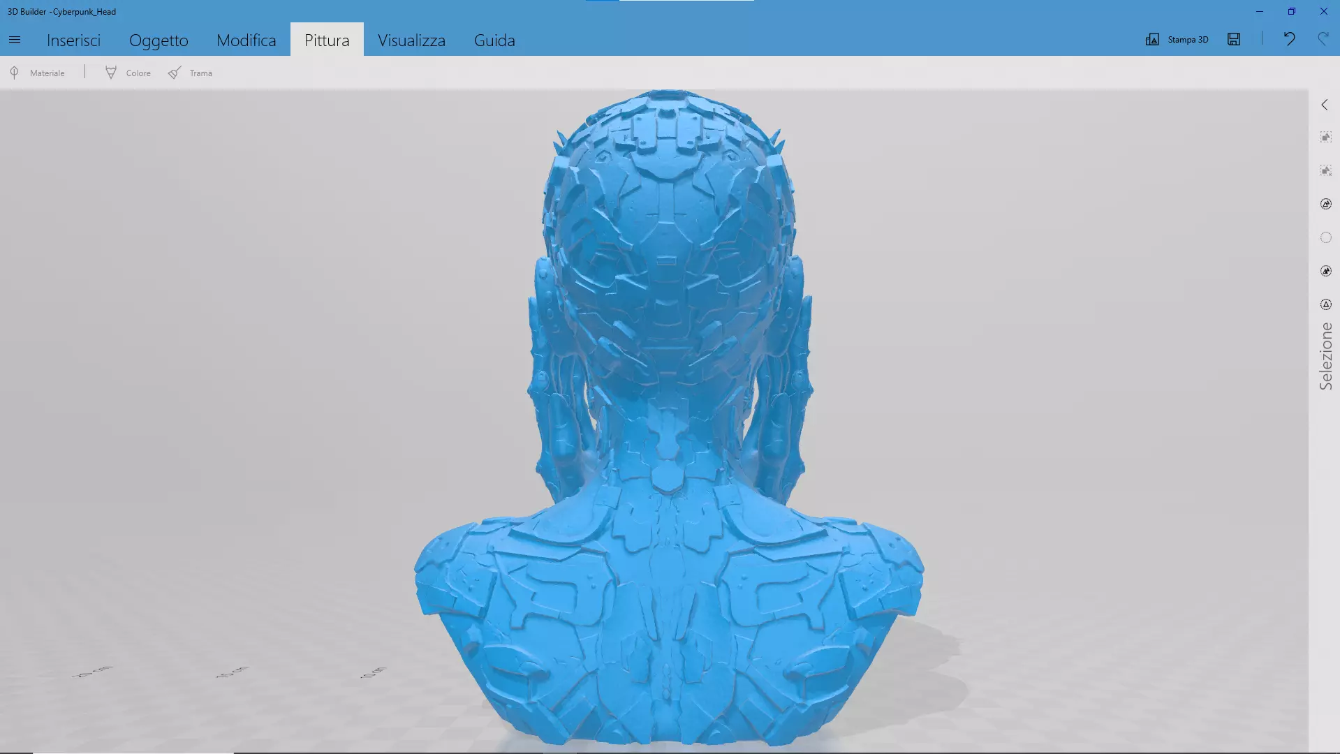 Cyberpunk Head STL 3D print model_4