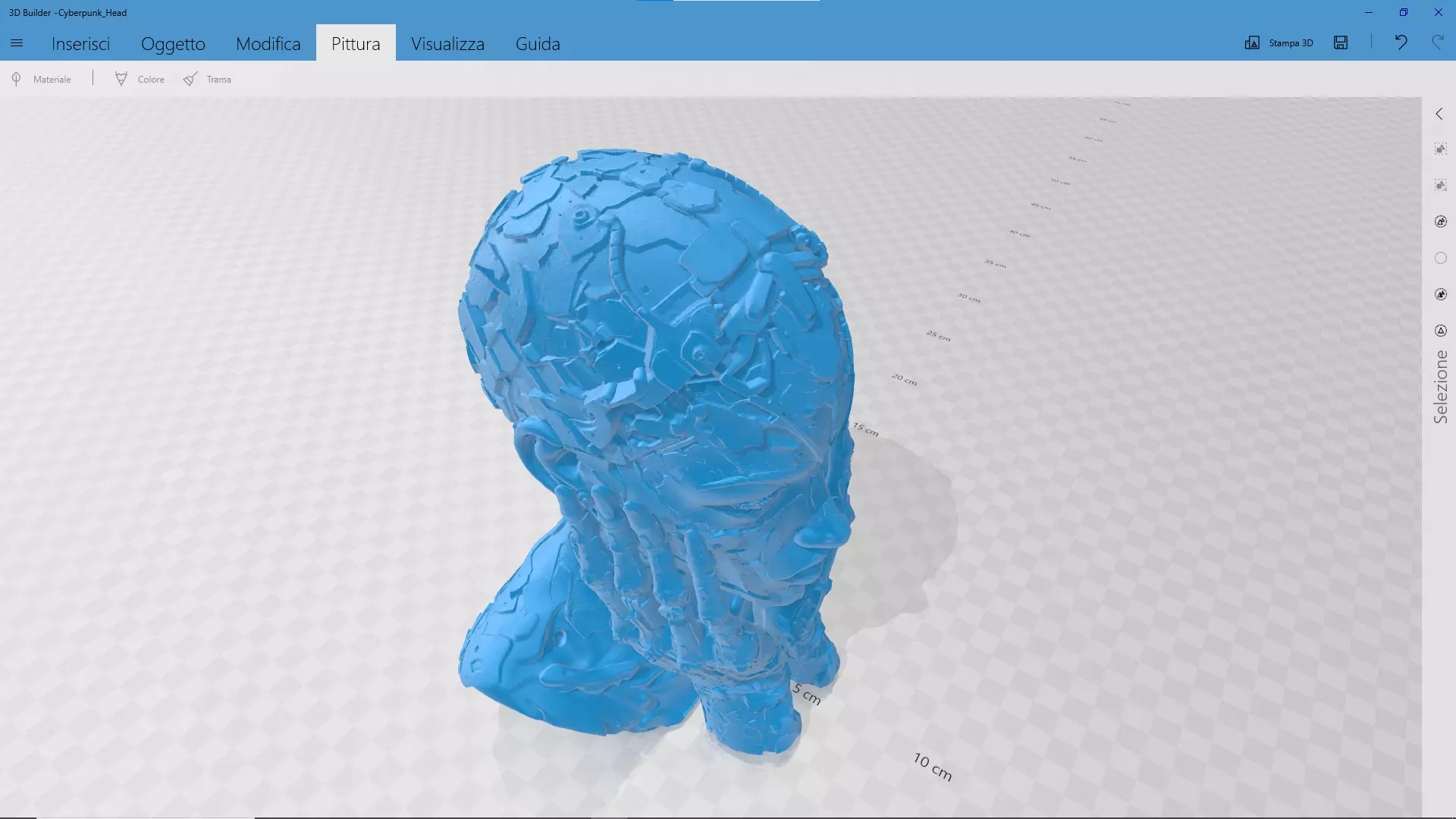 Cyberpunk Head STL 3D print model_7