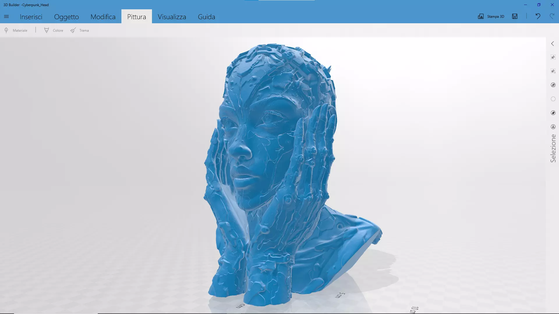 Cyberpunk Head STL 3D print model_0