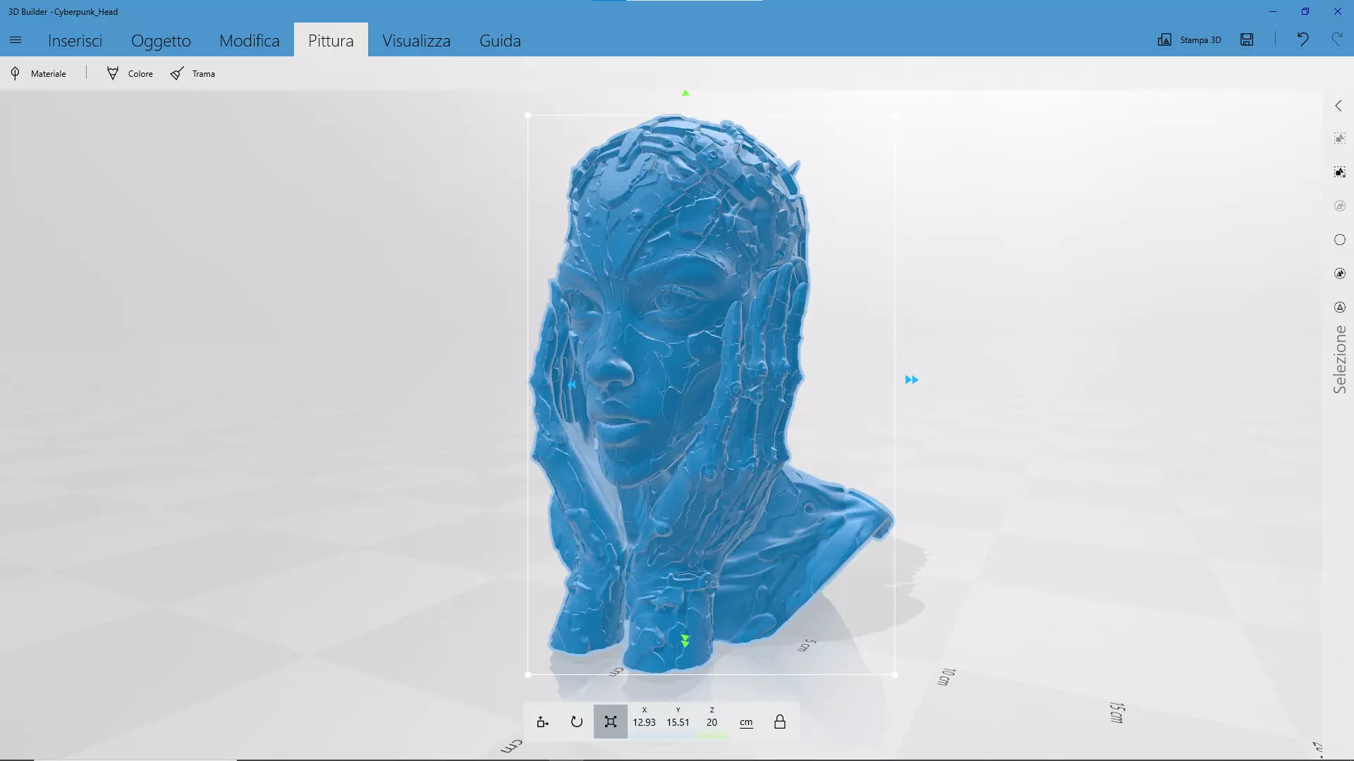 Cyberpunk Head STL 3D print model_1