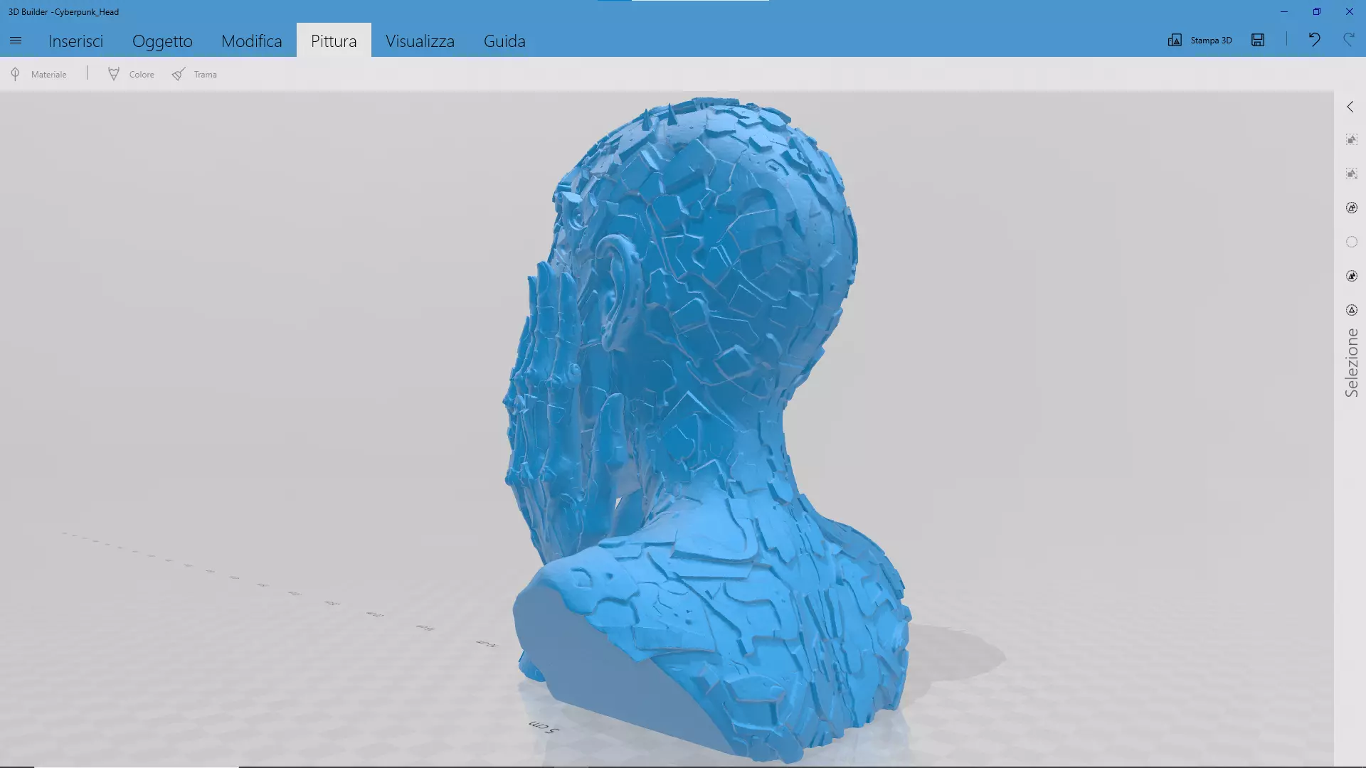 Cyberpunk Head STL 3D print model_3
