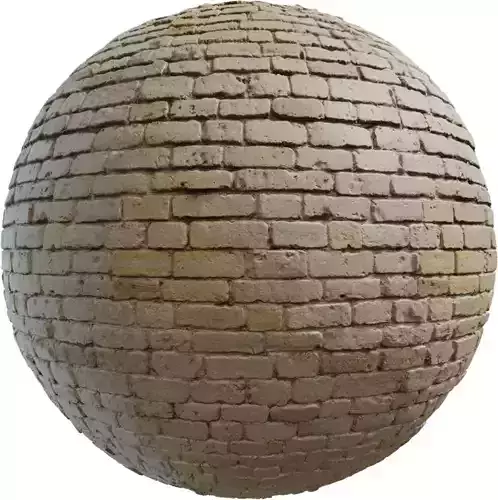 Sun Bleached Sand Brick Wall PBR Texture
