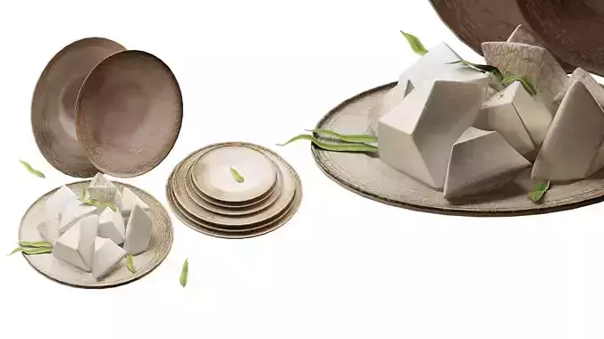 Bonna crockery set with melon slices