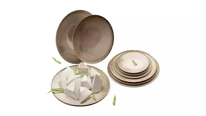 Bonna crockery set with melon slices