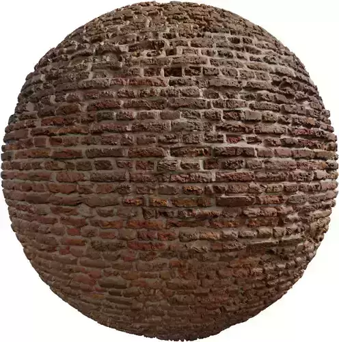 Eroded Hand Made Brick Wall PBR Texture