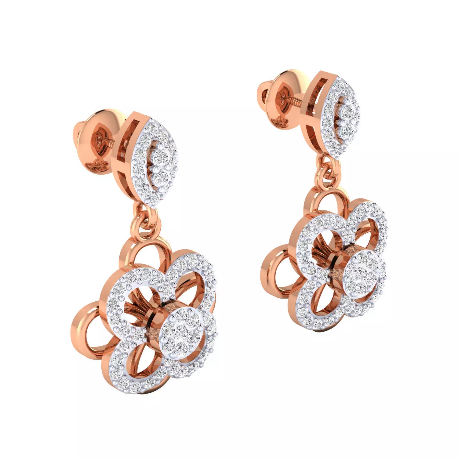 Women Earring Render 3dm STL SLC JCD OBJ FBX Details 3D print model_1