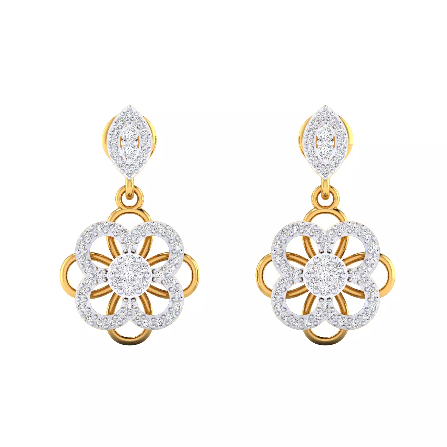 Women Earring Render 3dm STL SLC JCD OBJ FBX Details 3D print model_17