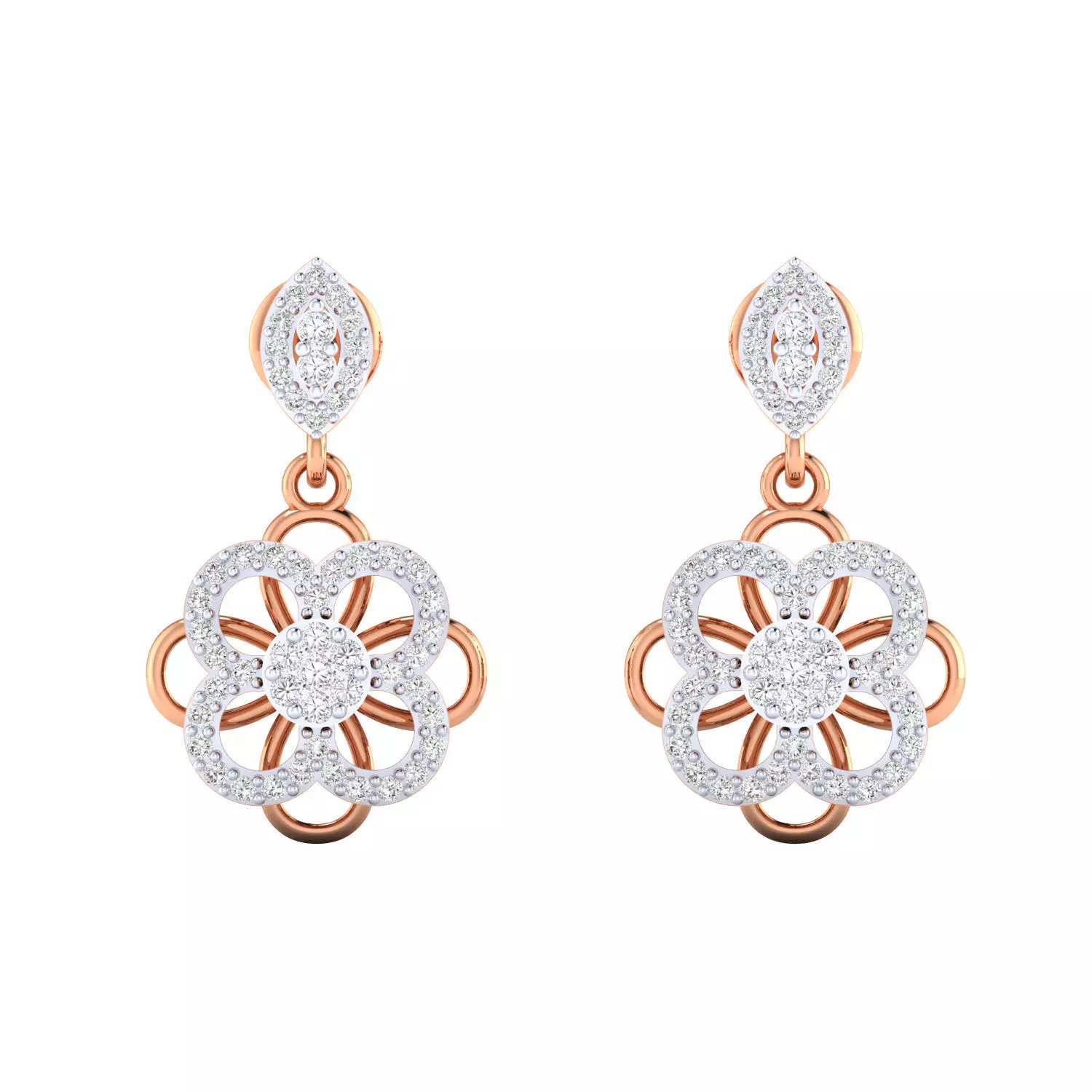 Women Earring Render 3dm STL SLC JCD OBJ FBX Details 3D print model_5