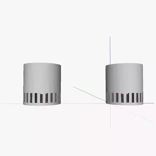 Portable wood gas stove 3D print model