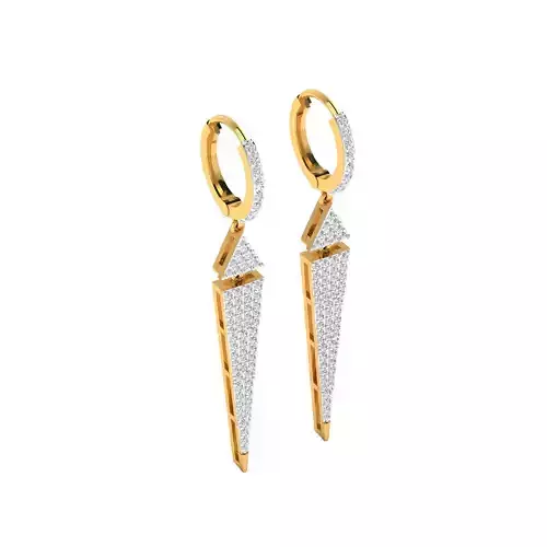 Women Earring Render 3dm STL SLC JCD OBJ FBX Details
