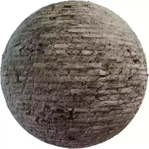 Dusty Lime Washed Brick Wall PBR Texture 