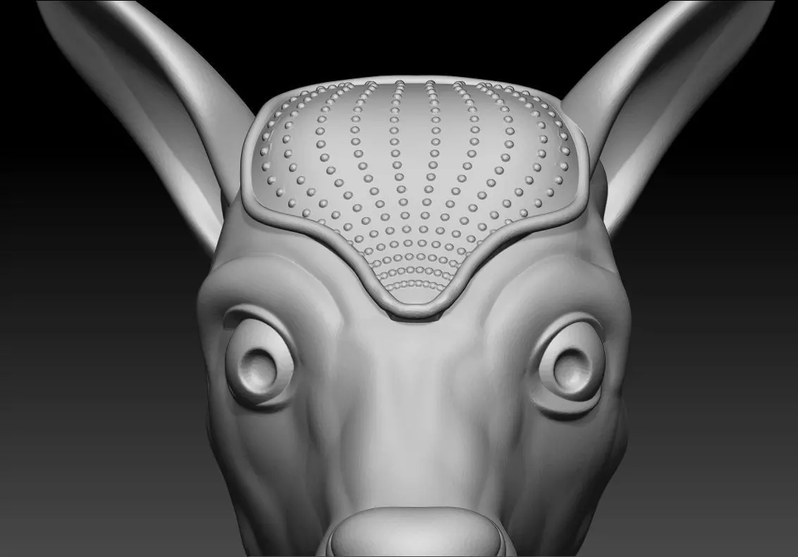 Deer Face 3D Printable Model 3D print model_4