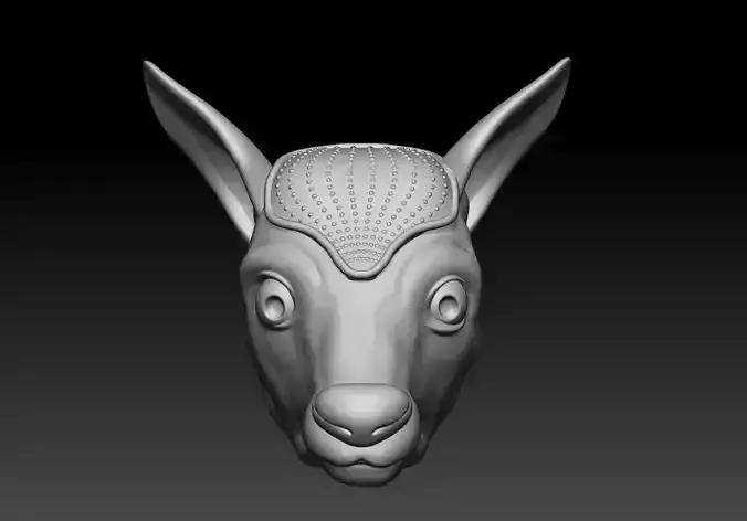 Deer Face 3D Printable Model