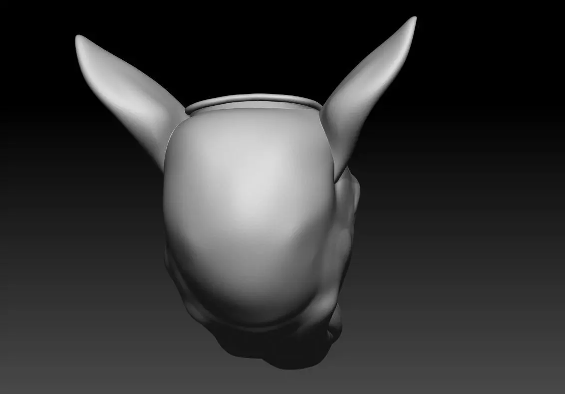 Deer Face 3D Printable Model 3D print model_12