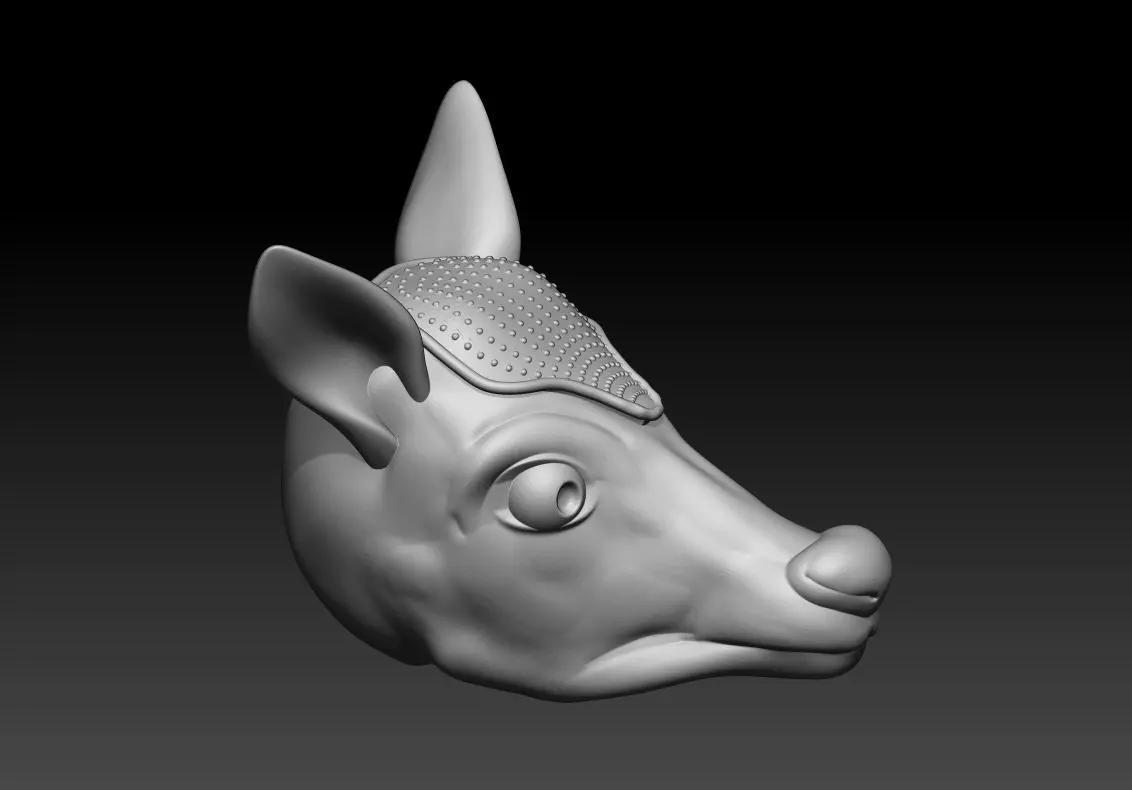 Deer Face 3D Printable Model 3D print model_3