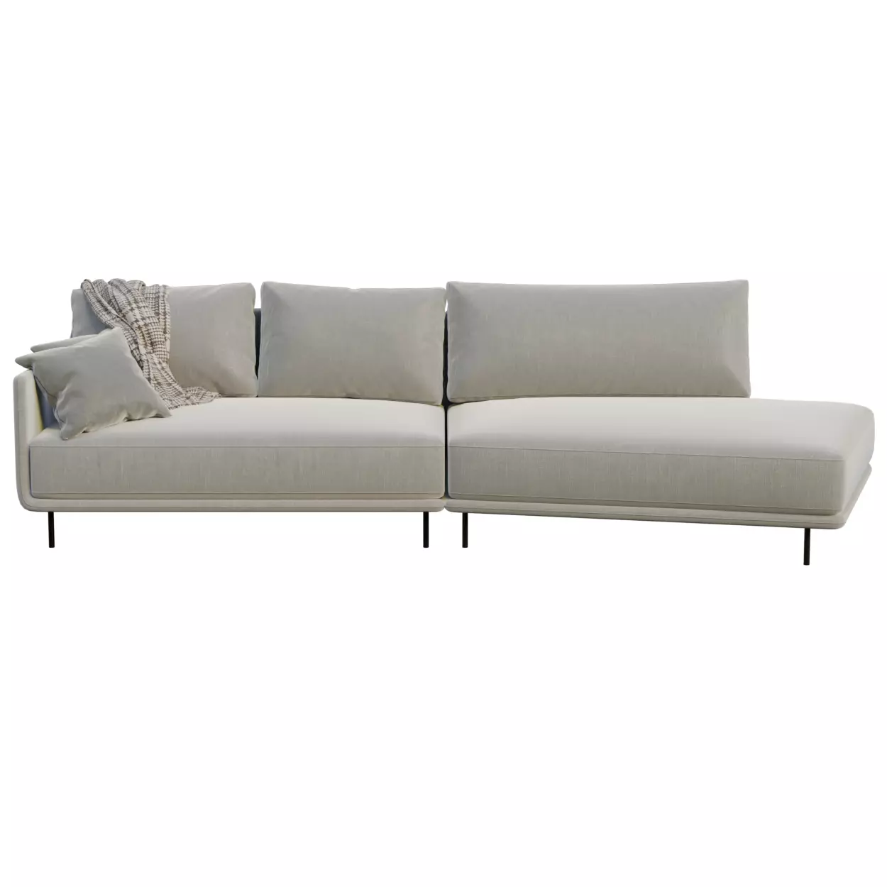 Modern Cozy Sofa 3D model_1