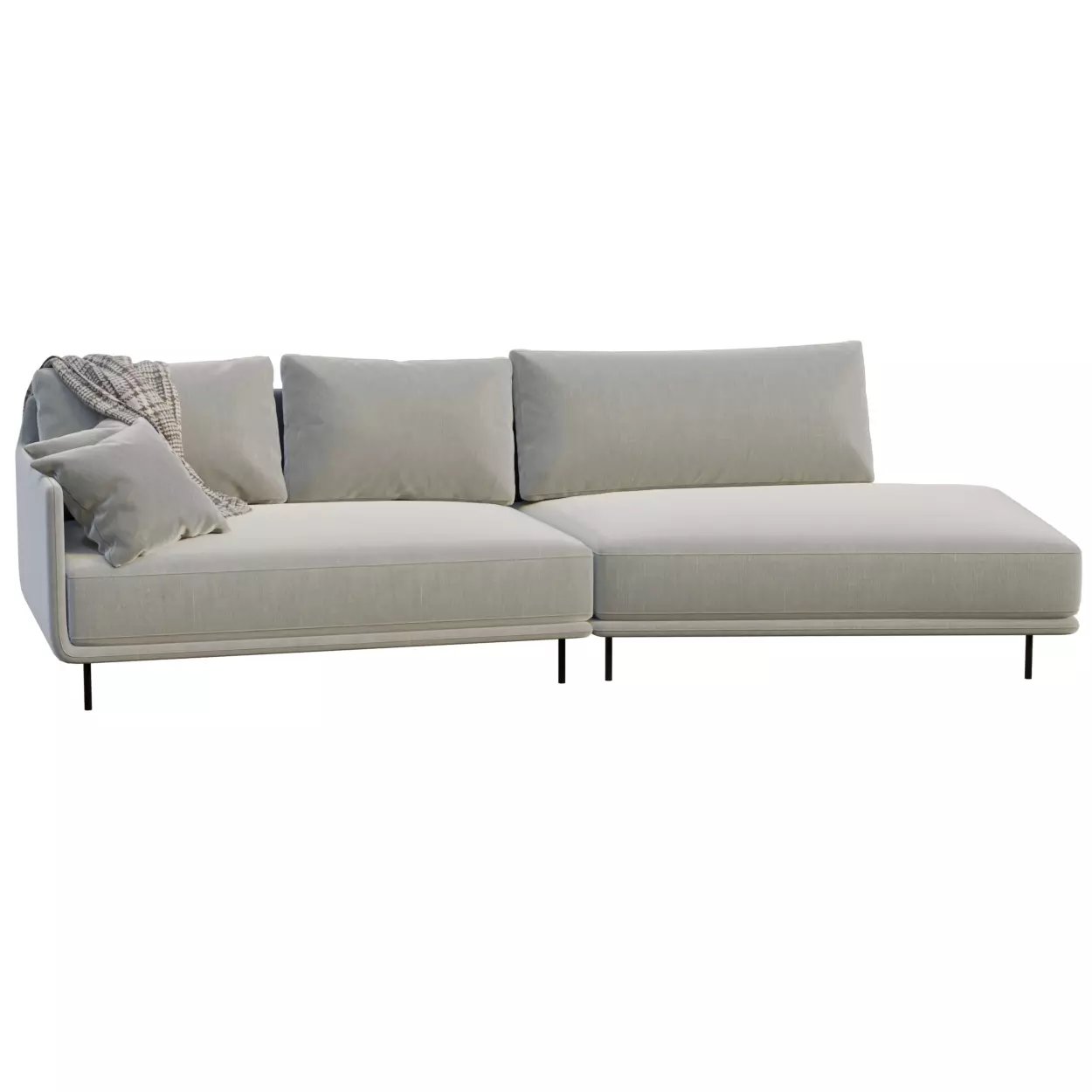 Modern Cozy Sofa 3D model_0