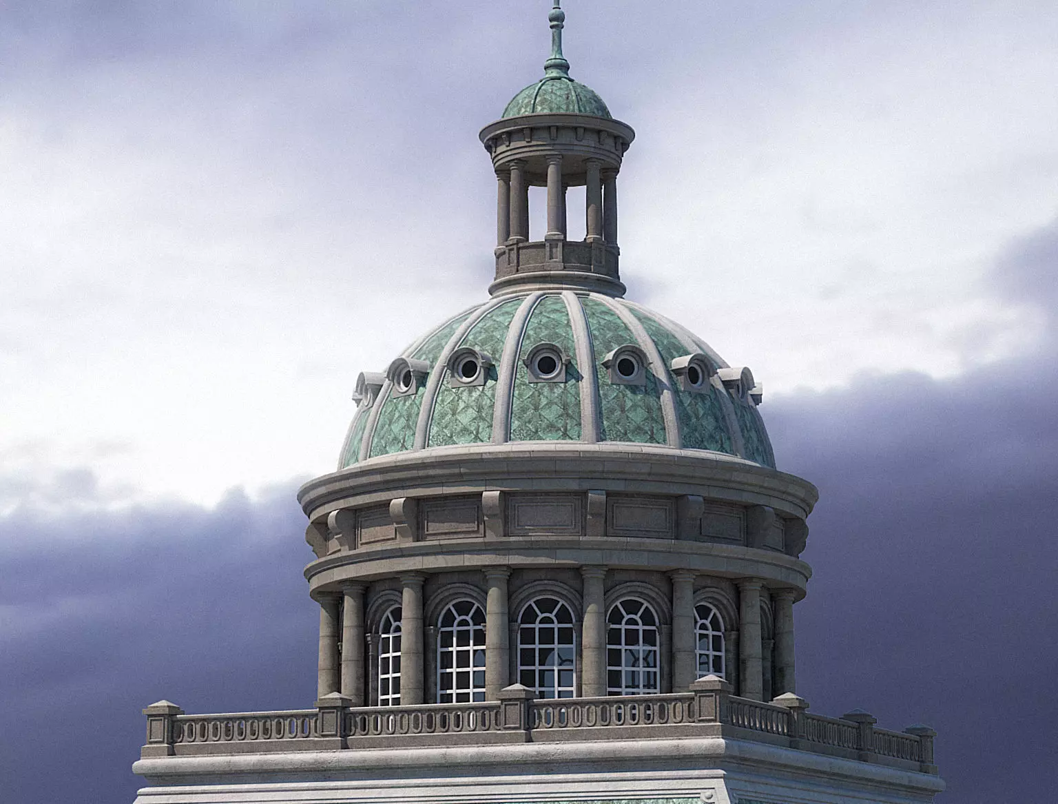 Grand palace 3D model_0