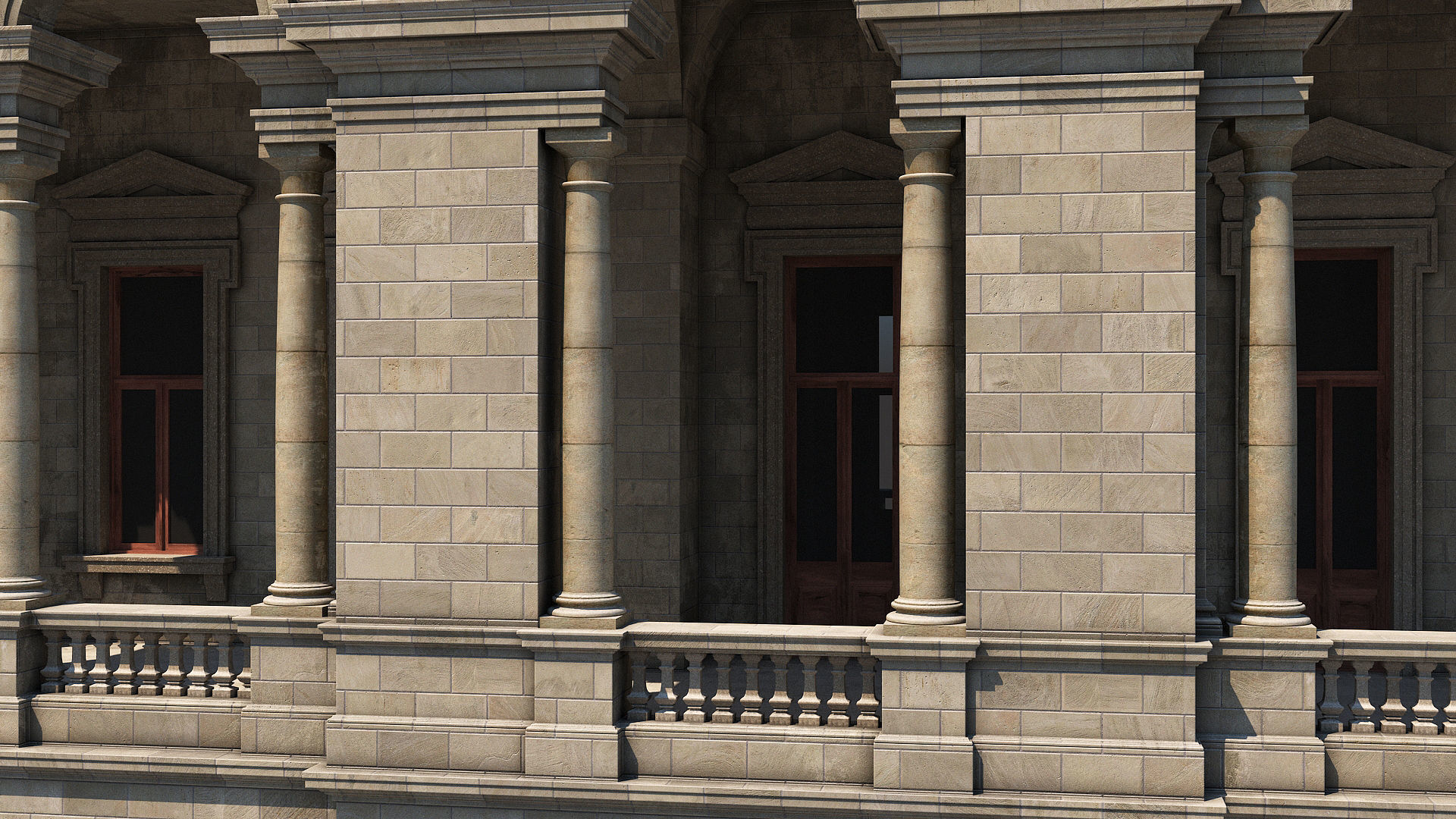 Grand palace 3D model_2