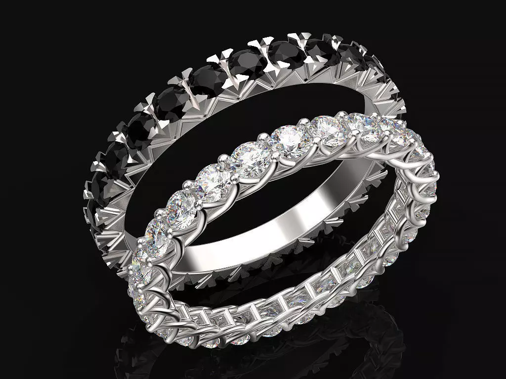 Wedding Ring 3D print model_0