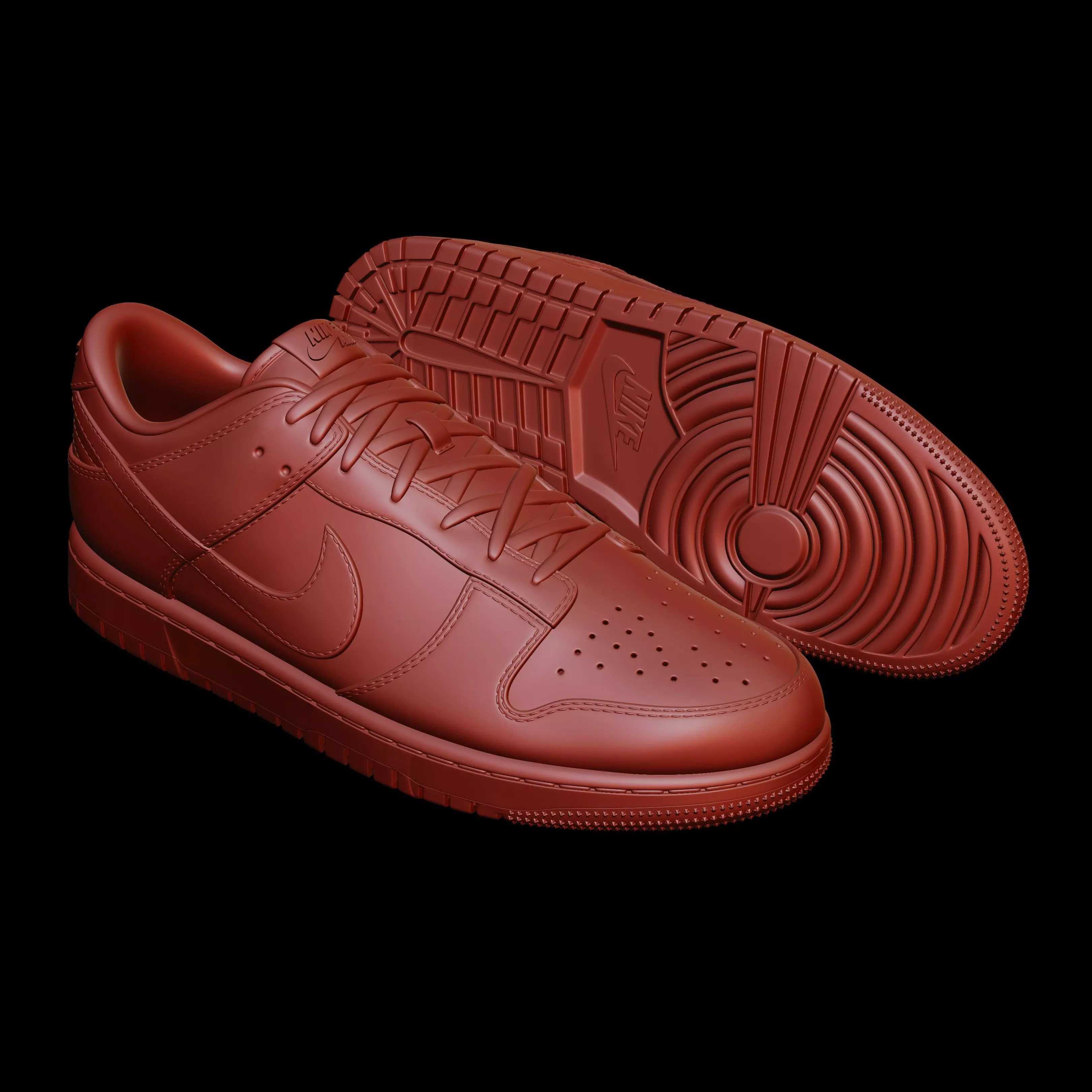 Nike Dunk Low  3D Printable Sneaker Model 3D print model_12