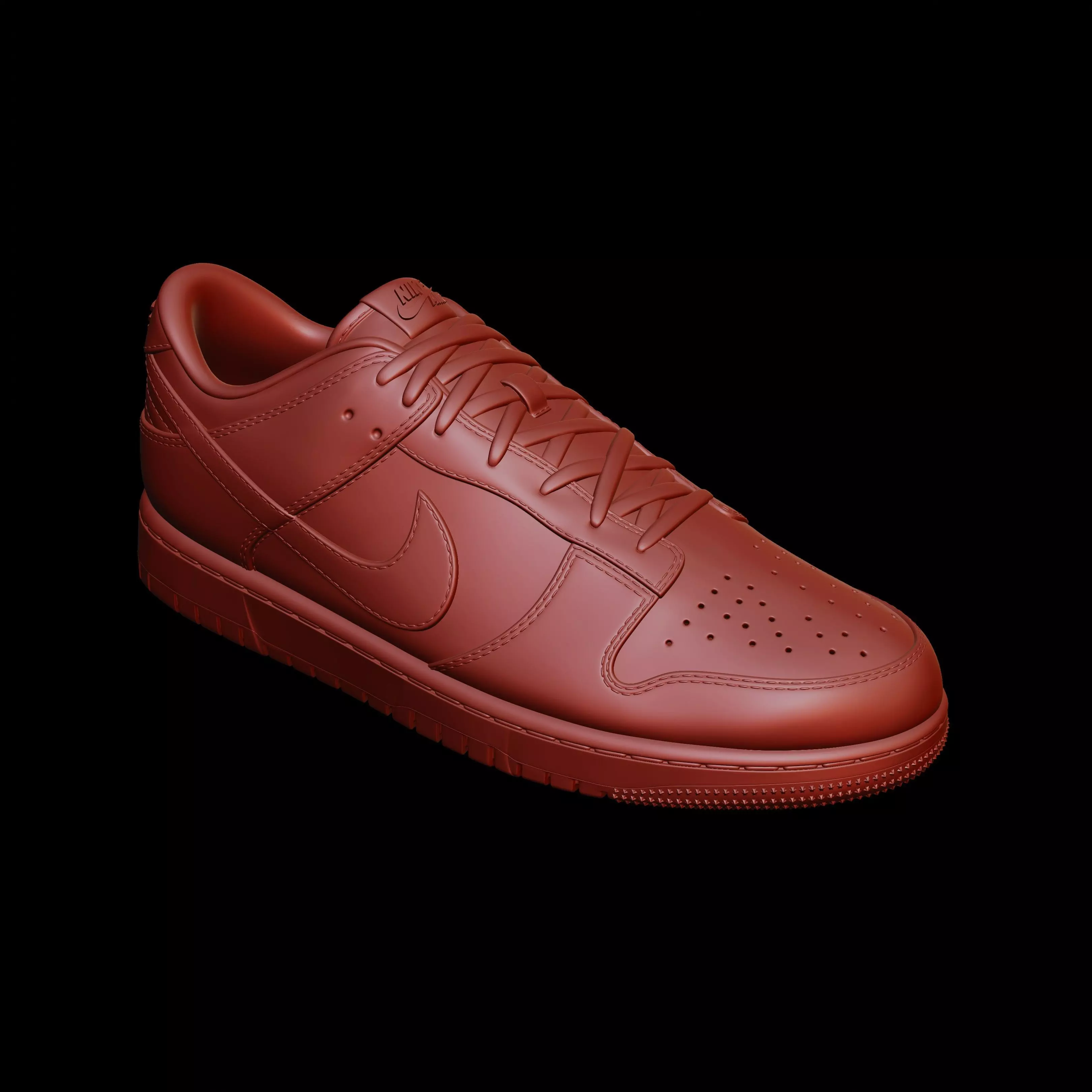 Nike Dunk Low  3D Printable Sneaker Model 3D print model_11