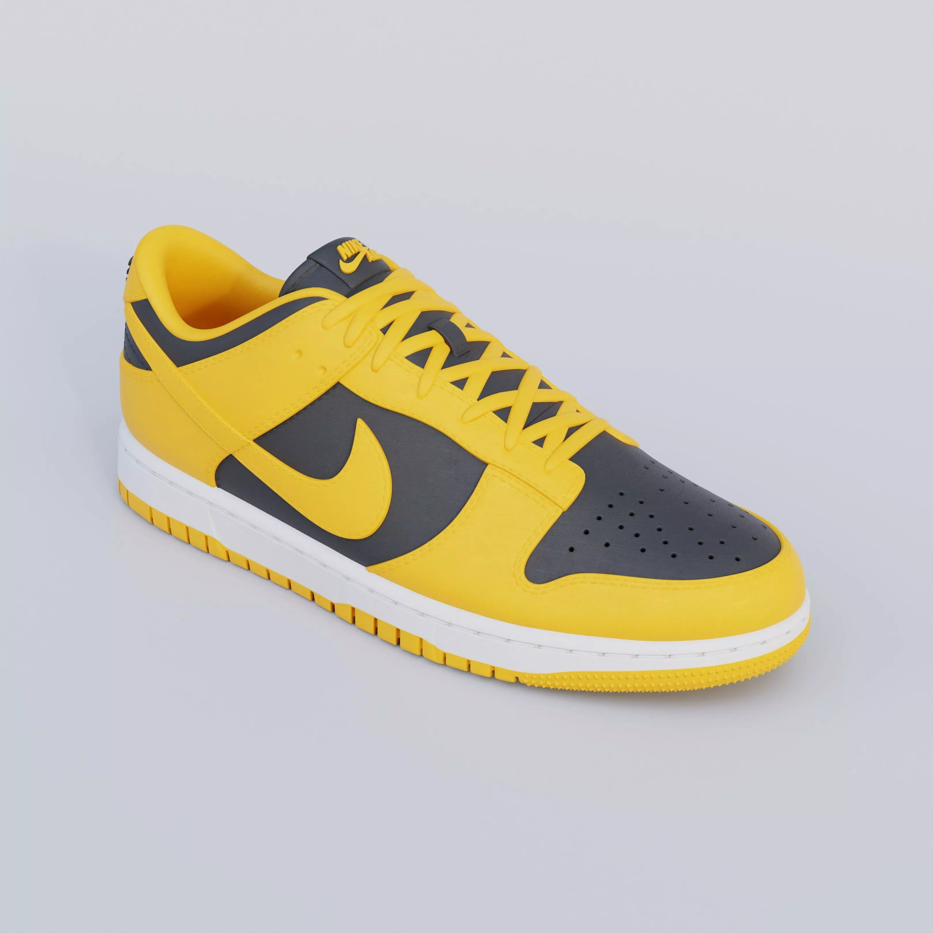 Nike Dunk Low  3D Printable Sneaker Model 3D print model_2